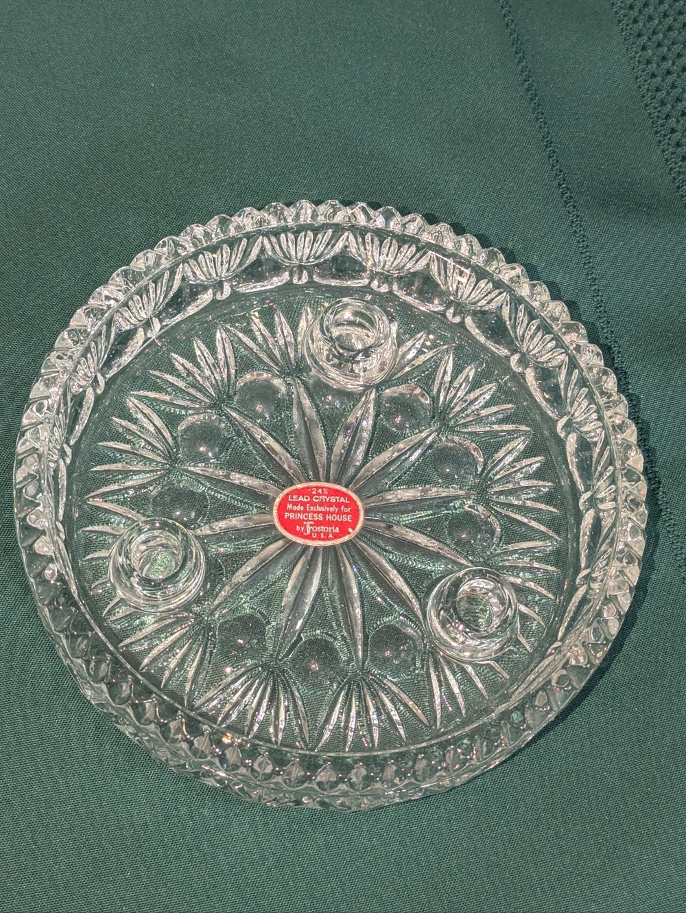 Princess House by Fostoria Crystal Candle Holder